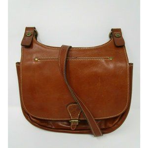 Patricia Nash Leather Buckled  Shoulder Bag
